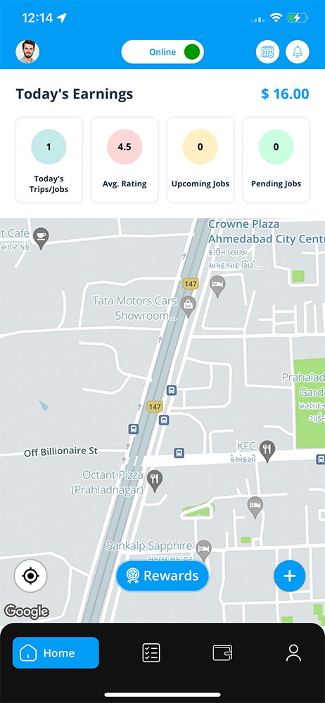 delivery driver app