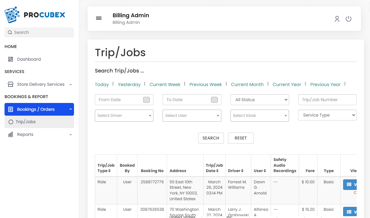 Trip/Jobs