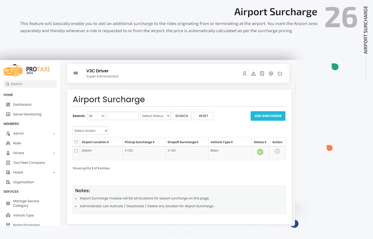 Airport surcharge