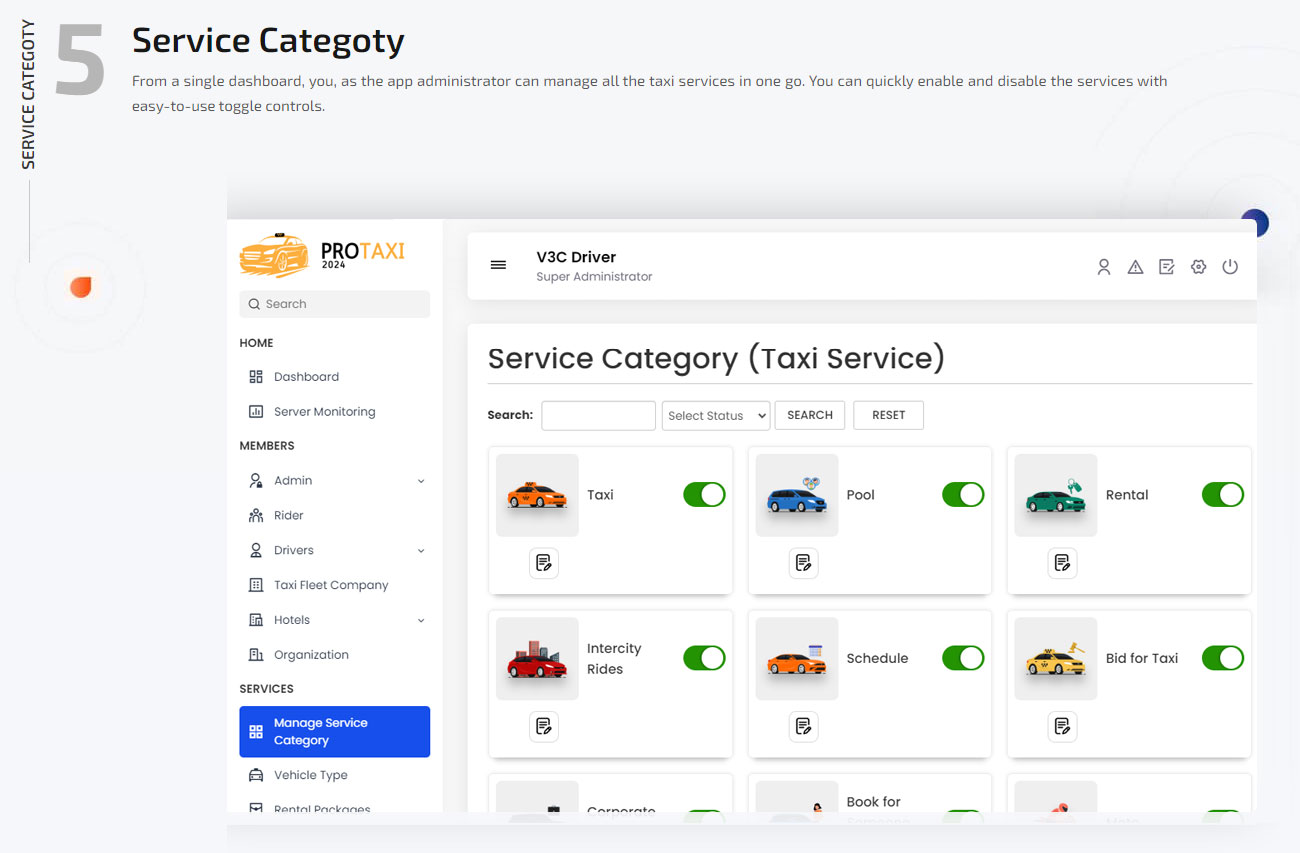manage rental packages