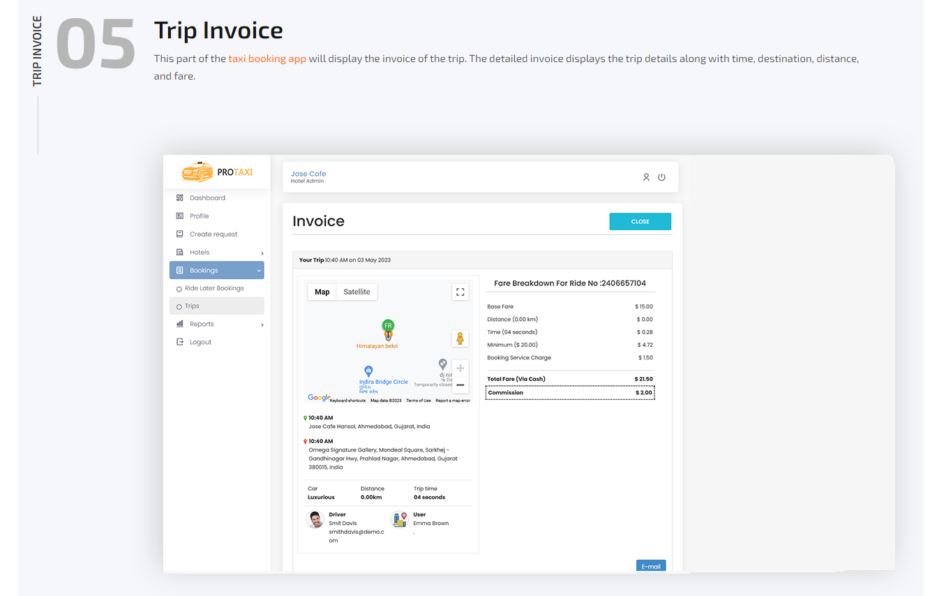 trip invoice trip invoice