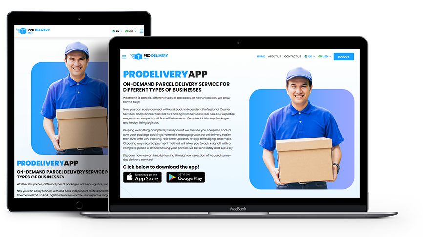 Delivery clone web admin panel