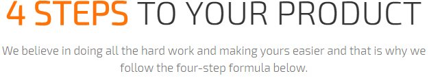 4 Steps to your Products 4 Steps to your Products